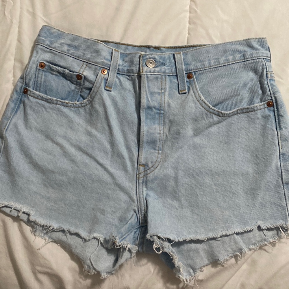 Levi’s button fly denim shorts